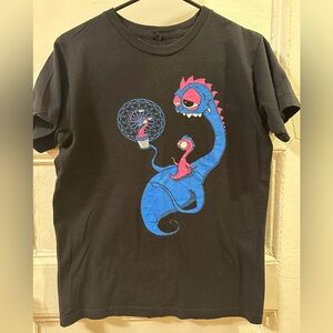 Vintage black shirt with monster family size small